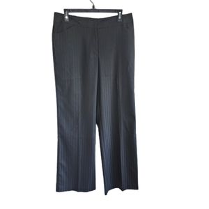 Worthington black Dress Pants striped wide leg dress pants Women's size 10